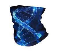 Couvre-Chef Modèle De Structure D'Adn Bleu Balaclava Respirant Cache Cou Vent Poussière Preuve Décoration Faciale pour Course À Pied Cyclisme Extérieur