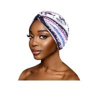 Couvre-chef pour chimiothérapie pour femmes UK - Écharpe en béret - Turban doux - Coiffe florale en coton - Style alopécie - Bandana - Couvre-chef, Éléphant rose., Taille unique