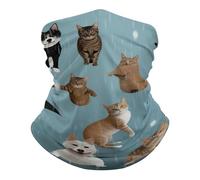 Couvre-Chef Raining Cats & Dogs Écharpe Respirant Balaclava Multifonction Cache Cou pour Cyclisme Randonnée Jogging 25X50CM
