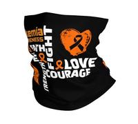 Couvre-Chef Sensibilisation À La Leucémie Foi Combat Espoir Amour Courage Cache Cou Durable Balaclava Respirant Décoration Faciale pour Homme Femme Course À Pied Randonnée 25X50CM