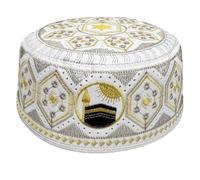 Couvre-chef traditionnel unisexe léger et confortable pour une utilisation quotidienne - Casquette de prière traditionnelle Kufi pour festival, café, Taille unique