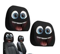 Couvre-chef voiture amusant - 2 pièces - Couverture de protection Halloween pour têtes de lit, protection appui-tête pour Sedan SUV chauffeurs propriétaires Fleet Manager, Transferts quotidiens