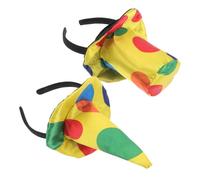 Couvre-chefs de Clown Amusants 2pcs en Tissu et Plastique Fête Halloween