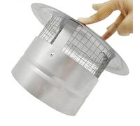 Couvre-cheminée en acier inoxydable 304 150/180/200 mm, hotte de cheminée pour tuyau de poêle, grille de protection contre les oiseaux, protection contre la pluie et la neige, résistant aux