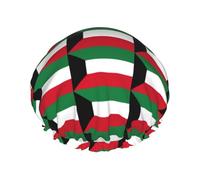 Couvre-cheveux pour la douche avec drapeau du Koweït - Réglable - Grand bonnet de douche imperméable et élégant