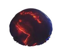 Couvre-cheveux pour la douche avec impression 3D planète spatiale et étoiles - Bonnet de douche réglable et élégant - Grand bonnet de douche imperméable