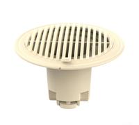 Couvre-cheveux réglable avec barrière triple couche, anti-retour de turbine anti-cafards et joint de prévention pour utilisation dans la salle de bain (jaune)