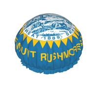 Couvre-cheveux réutilisable double couche imperméable avec drapeau du Dakota du Sud pour femme