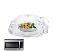 Couvre-chizzi pour micro-ondes - Couvercle pour assiettes avec poignée, couvre-éclaboussures anti-sécheresse avec poignée pour chauffer et cuire à la vapeur