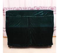 Couvre-Clavier Piano 152cm pour Salon Décoration Macramé | Velours doux, anti-rayures, protection longue durée, grand piano, finition soignée(Green)
