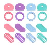 Couvre-Clés 40 Pièces, Couvre-Clés D'Identification De ouvre-Clés En Plastique, Couvre-Clés Colorés, Accessoires De Clé
