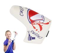 Couvre-club de golf - 17 x 12 x 8 cm finition cuir PU, motif trèfle vert, protection de putter conducteur de fer, couverture en bois de parcours | Parfait pour une tête élégante créée pour la sécurité