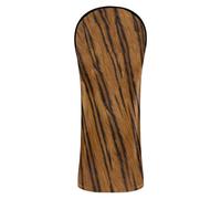 Couvre-club de golf avec étiquette numérotée conçue pour s'adapter à tous les bois et conducteurs, orange doré et noir, texture en fourrure à rayures tigrées sans couture, motif imprimé faune sauvage