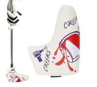 Couvre-club de golf - Coque en cuir PU sur le thème du crâne, fermeture magnétique sécurisée, accessoire de protection élégant | Idéal pour la défense du putter lors de la pratique des tournois