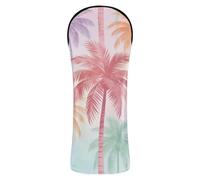 Couvre-club de golf Disco Retro Summer Palm Trees Couvre-club de golf étanche avec numéros interchangeables pour conducteur, bois de parcours hybride