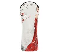 Couvre-club de golf style chinois imperméable avec étiquettes interchangeables pour voiturette de golf hybride et bois de parcours