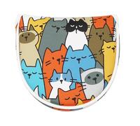 Couvre-club Driver - Drôle de club de golf, housse en bois de parcours fantaisie | Coque hybride divertissante, capuchon de putter créatif pour elle et lui, capuche en cuir durable avec motif mascotte
