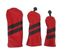 Couvre-club en polyuréthane hybride rotatif pour club de golf et sports d'extérieur - 3 tailles - Rouge