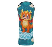 Couvre-clubs de golf colorés de style chinois avec étiquette numérotée pour conducteur, bois de parcours hybrides