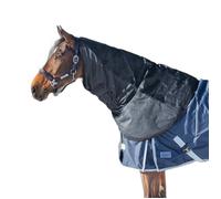 Couvre-cou imperméable pour cheval QHP Big Neck 150g - Noir - 225/235 cm