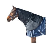 Couvre-cou imperméable pour cheval QHP Big Neck 150g Noir 225/235 cm