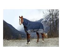 Couvre cou pour cheval Equithème TYREX 600 D 200g Bleu Cheval