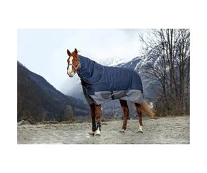 Couvre cou pour cheval Equithème TYREX 600 D 200g Bleu Cheval