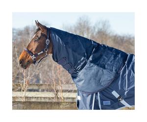 Couvre-cou pour cheval imperméable QHP 200 g Bleu 205/215 cm