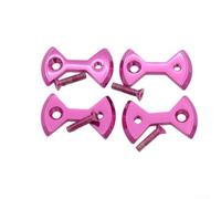 Couvre-crampons de vélo de route pour Speedplay pour zéro lumière Action en alliage métallique Coussinets de pied Chaussures de cyclisme 3,9 x 2,6 cm (rose)