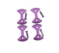 Couvre-crampons de vélo de route pour Speedplay pour zéro lumière Action en alliage métallique Coussinets de pied Chaussures de cyclisme 3,9 x 2,6 cm (violet)