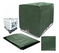 Couvre-cuve IBC 1000 L 120×100×116 cm - Housse polyester 210D anti-UV, imperméable (vert)
