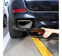 Couvre-échappement en acier inoxydable noir pour X5 F15 2014-2018, pour X6 F16 2015-2019 (Pour la version M Sport)