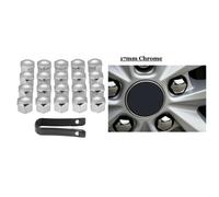 Couvre-écrou de roue de voiture 20x 17 mm, écrous de roue en alliage argenté, bouchons de boulon, protection anti-poussière, cache-vis du moyeu