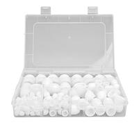 Couvre-écrou Hexagonal 160pcs - Boulon Bouet Capigugnage Assortiment Kit M4 M5 M6 M8 M10 M12 6 Tailles Blanches