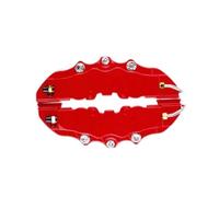 Couvre-étriers Rouges - Kit Universel de Protection de Frein à Disque | Décor de Style de Voiture ABS Haute Température | Ensemble de 2 rehausseurs de moyeu élégants pour roues de 14 à 18 pouces et