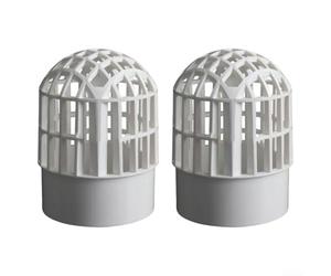 Couvre-évent PVC 2pcs Résistant Acide Couvre-évent PVC 2pcs Résistant(for 110mm)