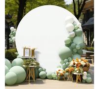 Couvre-fond d'arche ronde 6 pi/6,5 pi/7,2 pi résistant aux plis, lavable en machine, pour décoration de mariage, anniversaire, baby shower, fête, décoration de chambre, mariée --3 spécifications diffé