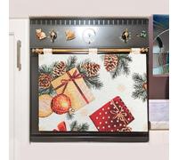 Couvre-four de cuisine universelle en tissu gobelin, couvre-four de Noël, couvre-four d'hiver - Fabriqué en Italie (9 920) (paquets)