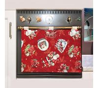 Couvre-four de cuisine universelle en tissu gobelin, couvre-four de Noël, couvre-four d'hiver - Fabriqué en Italie