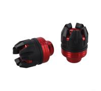 Couvre-Fourche Hexagonal CNC pour Moto Couvre-Fourche Hexagonal(Red) | Alliage pour aluminium CNC, conception hexagonale, résistance pour usure, montage direct, moto