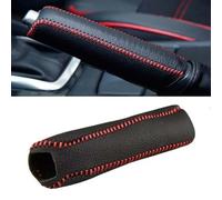 Couvre Frein a Main pour VW Tiguan II Allspace 7-seat 2017-2025, Housse de Frein à Main en Cuir Véritable, Protection Antidérapante et Accessoire Intérieur,A