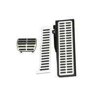 Couvre Frein Pédale Pour VW Pour Golf 5 6 Pour GTI Pour Jetta MK5 Pour Tiguan Pour Touran Pièces AT MT Pédales Couvre-pédale Voiture Acier Inoxydable(AT with Rest)