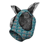 Couvre-front anti-mouches, yeux extra large ouverture crinière couverture visage cheval - maille assure un flux d'air optimal et de fraîcheurAccessoires animaux ouverture crinière équitation par temps
