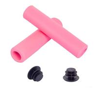 Couvre-guidon en mousse souple à base de silicone pour vélo offrant une interface confortable et une paroi intérieure structurelle pour résister aux mouvements (rose)