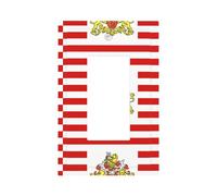 Couvre-interrupteur décoratif imprimé drapeau du Sénat de Brême - Plaques durables simples et doubles pour interrupteurs Style U