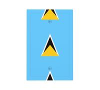 Couvre-interrupteurs décoratifs imprimés drapeau de Sainte-Lucie - Plaques durables simples et doubles pour interrupteurs Style V