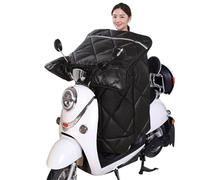Couvre Jambe Scooter Hiver Moto Scooter Pare-Brise Couette Équitation Chaud Genou Taille Jambe Tablier Coupe-Vent Couverture Électrique(A)