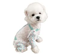 Couvre-jambes de protection anti-poussière pour chien - Legging bleu respirant pour la marche en plein air - Vêtements d'extérieur pour petits animaux de compagnie