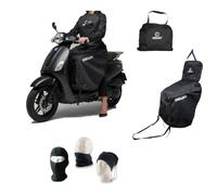 Couvre-jambes pour scooter MAXISCOOTER imperméable compatible avec SYM MAXSYM 600i ABS Couverture thermique rembourrée avec doublure intérieure en polyester pour froid pluie et vent