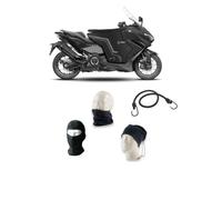Couvre-jambes R253SPRO Tucano Urbano Termoscud spécifique compatible avec Yamaha T-Max 560 / Tech Max (à partir de 2025), couverture thermique pour scooter imperméable Hydroscud couette d'hiver lourde